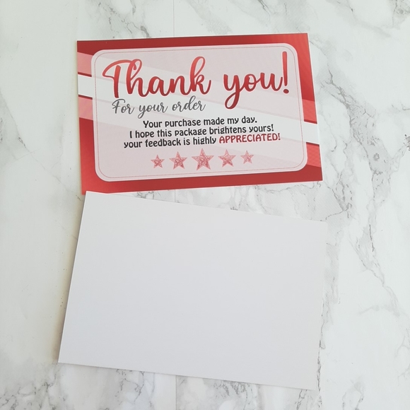 ♥️ 5x25 / 50 Thank You Cards - Picture 3 of 9